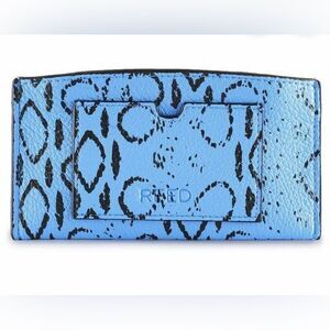 Reed Krakoff French Blue Viper Small Zipper Wallet